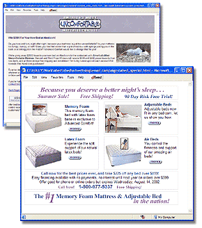 web marketing promotions